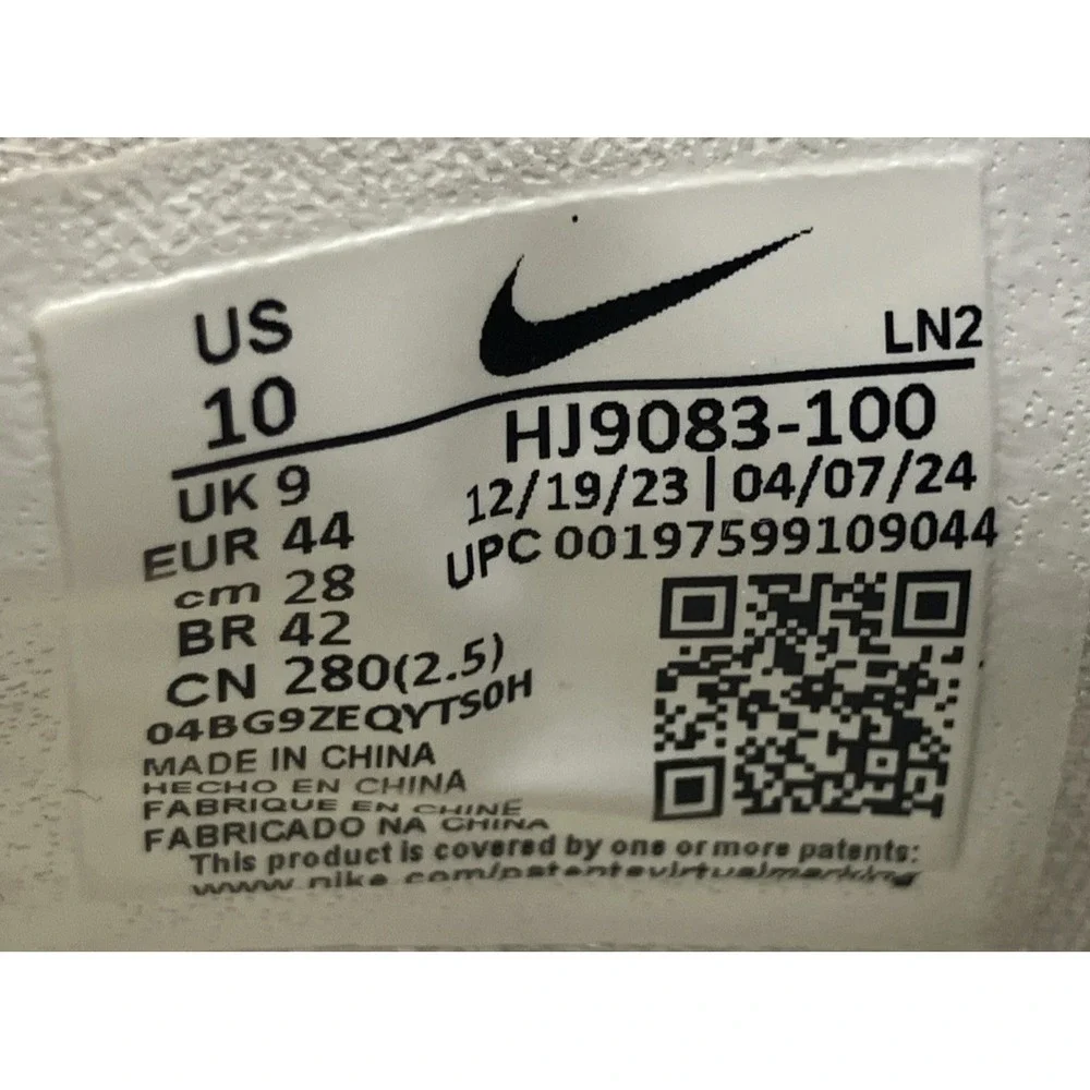 Nike Air Zoom GT Hustle 3 FP - Men's Size 10 'Blueprint Pack' (HJ9083-100)